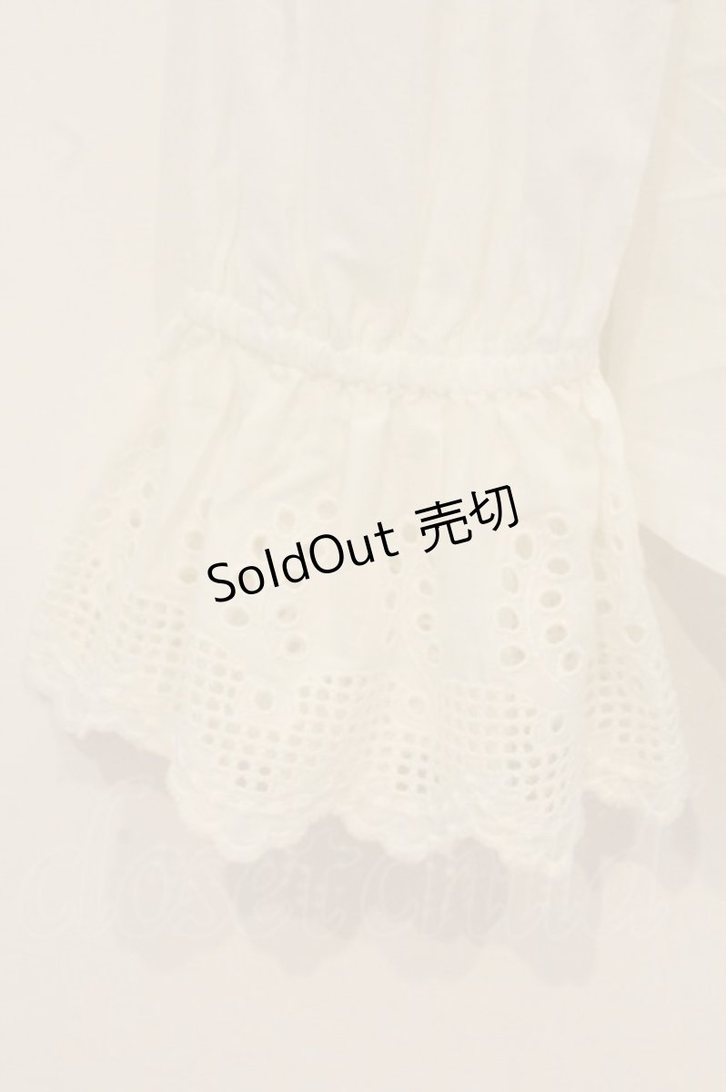 画像3: Jane Marple / Vintage Lace Cape Collar Blouse（ヴィンテージレースケープカラーブラウス） M シロ O-26-06-20-029-JM-BL-IG-OS (3)