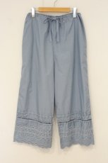 画像1: Jane Marple Dans Le Salon / Typewriter lace peasant pants（タイプライターレースペザントパンツ） M サックス O-26-06-20-030-JM-PA-IG-OS (1)