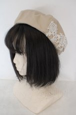 画像1: axes femme / レースパールベレー  ベージュ O-26-06-21-039-AX-AC-IG-OS (1)