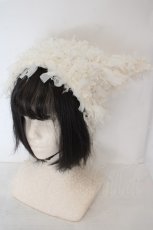画像1: merry jenny / fuwafuwa knit hat　ハット  アイボリー O-26-06-21-043-LO-AC-OW-OS (1)