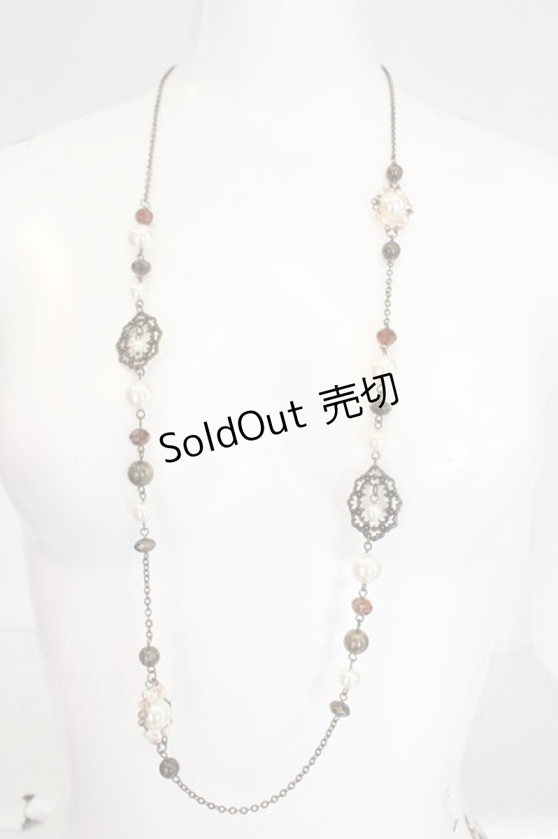 画像2: axes femme / パールビーズネックレス  ゴールド O-26-06-21-004-AX-ZA-IG-OS (2)
