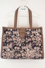 画像1: Maison de FLEUR Petite Robe canone / 画集を詰め込むゴブラントートバッグ  ネイビー O-26-06-21-013-LO-BG-IG-OS (1)
