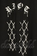 画像2: HELL CAT PUNKS / 有刺鉄線ｐｔオフショルパーカー F ブラック O-26-06-22-031-PU-TO-OW-OS (2)
