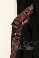 画像2: Qutie Frash / バックメッシュオフショルTシャツ  ブラック×レッド O-26-06-22-034-QU-TO-OW-OS (2)