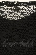 画像4: Qutie Frash / バックメッシュオフショルTシャツ  ブラック×レッド O-26-06-22-034-QU-TO-OW-OS (4)