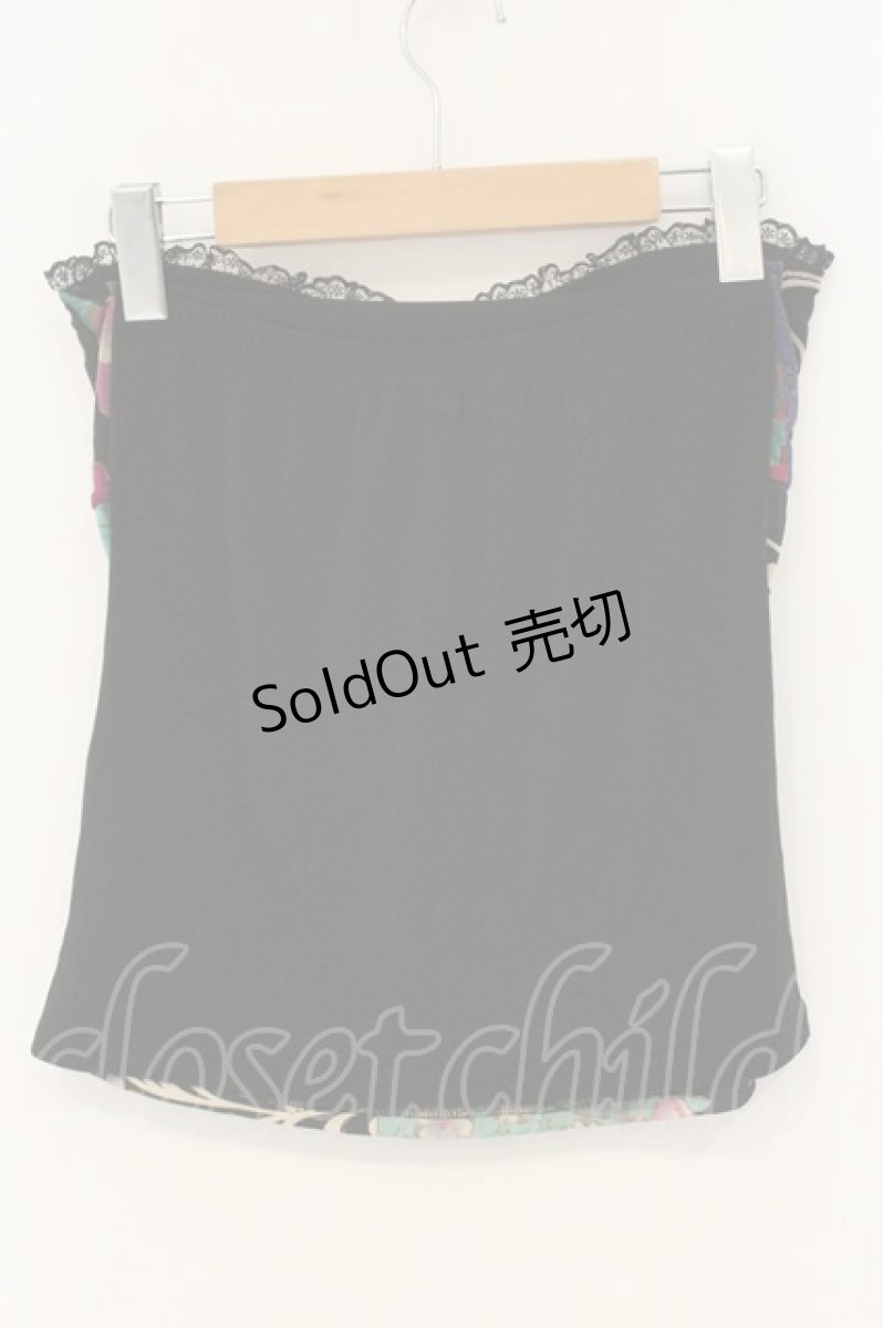 画像4: Qutie Frash / 和柄ベアトップ  ブラック O-26-06-22-036-QU-TO-OW-OS (4)