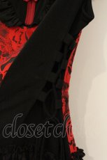 画像4: Qutie Frash / チャイナフリルワンピース  ブラック×レッド O-26-06-22-051-QU-OP-OW-OS (4)