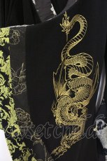 画像3: Qutie Frash / アシメ着物カーデ  ブラック×イエロー O-26-06-22-056-QU-JA-OW-OS (3)