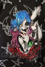 画像2: NieR Clothing / 擬人化プリントBIG Tシャツ F ブラック O-26-06-22-065-PU-TS-YM-OS (2)
