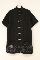 画像1: NieR Clothing / ブラックチャイナシャツ F ブラック O-26-06-22-066-PU-BL-YM-OS (1)