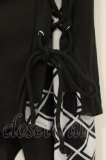 画像2: NieR Clothing / レースアップレイヤーパンツ F ブラック O-26-06-22-067-PU-PA-YM-OS (2)