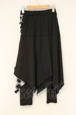 画像3: NieR Clothing / レースアップレイヤーパンツ F ブラック O-26-06-22-067-PU-PA-YM-OS (3)