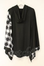 画像4: NieR Clothing / 着物風袖ZIPパーカー F ブラックｘホワイト O-26-06-22-068-PU-TO-YM-OS (4)