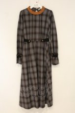 画像1: axes femme POETIQUE / ベルトデザインロングワンピース M グレー O-26-06-22-076-AX-OP-OW-OS (1)