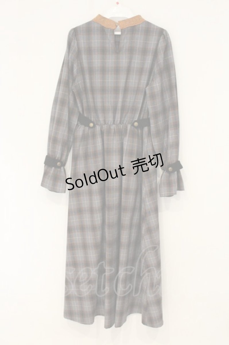 画像3: axes femme POETIQUE / ベルトデザインロングワンピース M グレー O-26-06-22-076-AX-OP-OW-ZT360 (3)