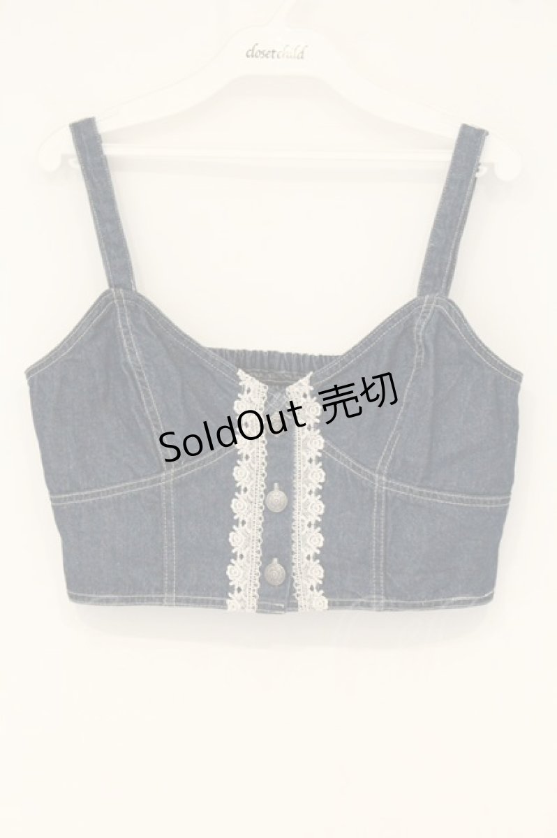 画像1: axes femme / デニムビスチェ F インディゴ O-26-06-22-080-AX-TO-OW-ZI (1)
