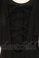 画像3: axes femme POETIQUE / バックレースアップワンピース M クロ O-26-06-22-081-AX-OP-OW-OS (3)