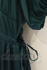 画像2: axes femme POETIQUE / パフ袖ウエストカットワンピース M グリーン O-26-06-22-082-AX-OP-OW-OS (2)