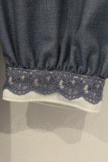 画像3: axes femme POETIQUE / フラワー刺繍レトロワンピース M ブルー O-26-06-22-084-AX-OP-OW-OS (3)
