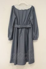 画像4: axes femme POETIQUE / フラワー刺繍レトロワンピース M ブルー O-26-06-22-084-AX-OP-OW-OS (4)