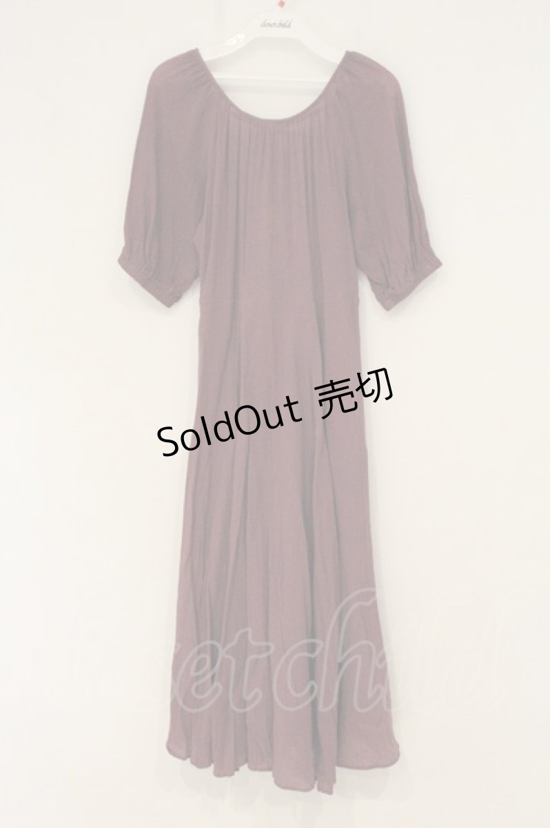 画像1: axes femme POETIQUE / バックレースアップワンピース M パープル O-26-06-22-085-AX-OP-OW-OS (1)