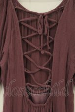 画像3: axes femme POETIQUE / バックレースアップワンピース M パープル O-26-06-22-085-AX-OP-OW-OS (3)
