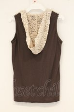 画像3: axes femme / レースフードタンクトップ M ブラウン O-26-06-22-010-AX-TO-IG-OS (3)