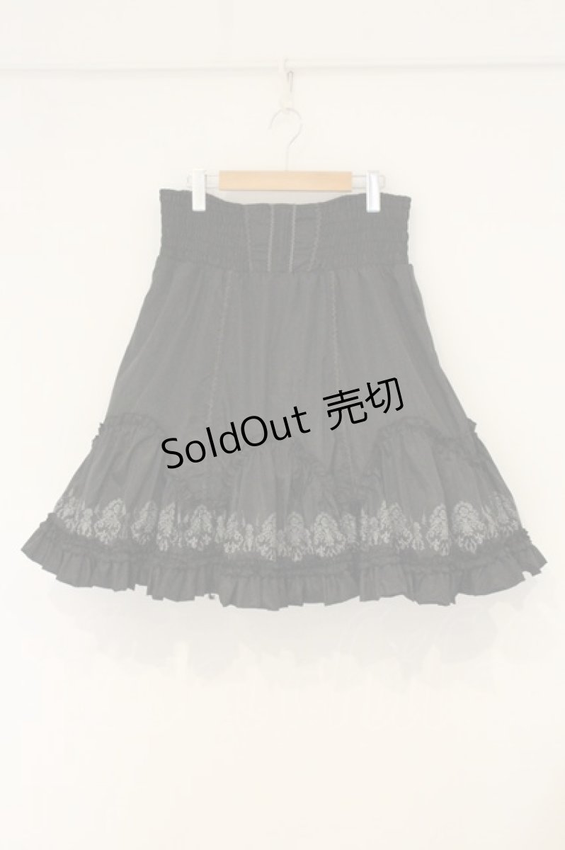 画像1: Ozz oneste / ローズptリバーシブルスカート  ブラック O-26-06-22-013-OO-SK-OW-OS (1)