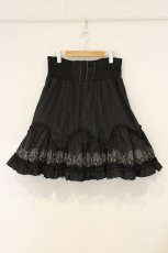 画像1: Ozz oneste / ローズptリバーシブルスカート  ブラック O-26-06-22-013-OO-SK-OW-OS (1)