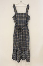 画像1: axes femme POETIQUE / 裾プリーツデザインワンピース M ブルー O-26-06-23-001-AX-OP-OW-OS (1)