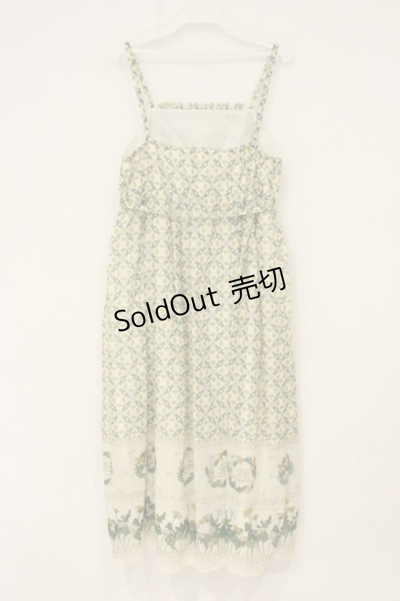 画像4: axes femme / たんぽぽ柄ロングキャミワンピース F イエロー系 O-26-06-23-032-AX-TO-OW-OS (4)