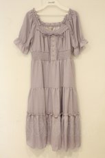 画像1: axes femme POETIQUE / オフショルティアードワンピース M ラベンダー O-26-06-23-033-AX-OP-OW-OS (1)