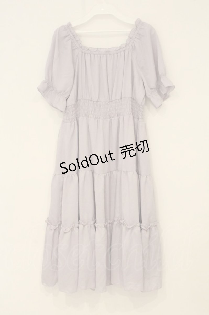 画像3: axes femme POETIQUE / オフショルティアードワンピース M ラベンダー O-26-06-23-033-AX-OP-OW-OS (3)