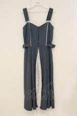 画像1: axes femme POETIQUE / レース切替ロングワンピース M ブルー O-26-06-23-005-AX-OP-OW-OS (1)