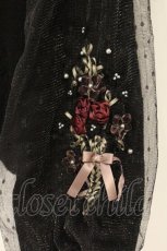 画像2: axes femme / ローズリボン刺繍ニットカーデ M クロ O-26-06-23-042-AX-TO-OW-OS (2)