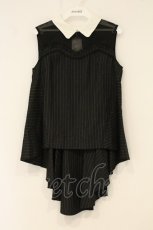 画像1: axes femme POETIQUE / フィッシュテールブラウス M クロ O-26-06-23-046-AX-BL-OW-OS (1)