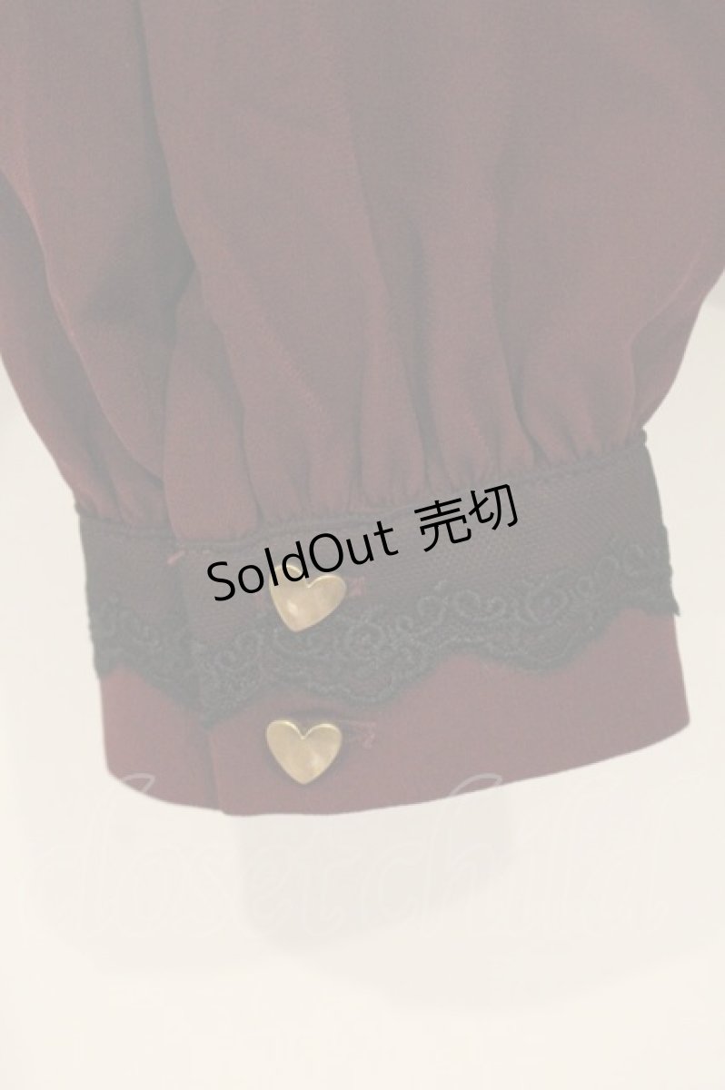 画像3: axes femme POETIQUE / 不思議の国のアリス/ブラウス M ワイン O-26-06-23-048-AX-BL-OW-OS (3)