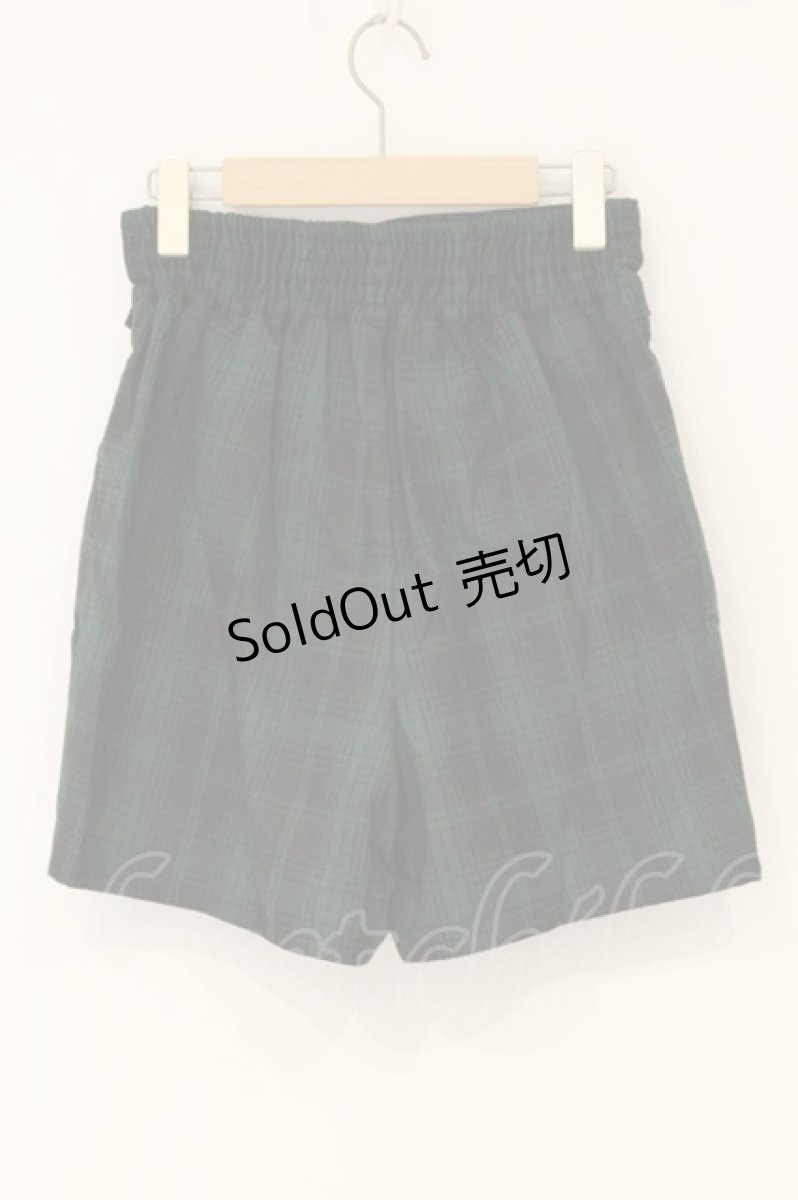 画像3: axes femme POETIQUE / フロント編み上げコーデュロイショートパンツ M グリーン O-26-06-23-049-AX-PA-OW-ZT414 (3)
