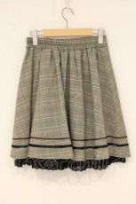 画像3: axes femme POETIQUE / 釦デザインチェックスカート M ベージュ O-26-06-23-050-AX-SK-OW-OS (3)