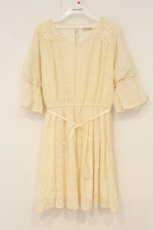 画像1: axes femme POETIQUE / ボリューム袖チュニック M ベージュ O-26-06-23-053-AX-OP-OW-OS (1)