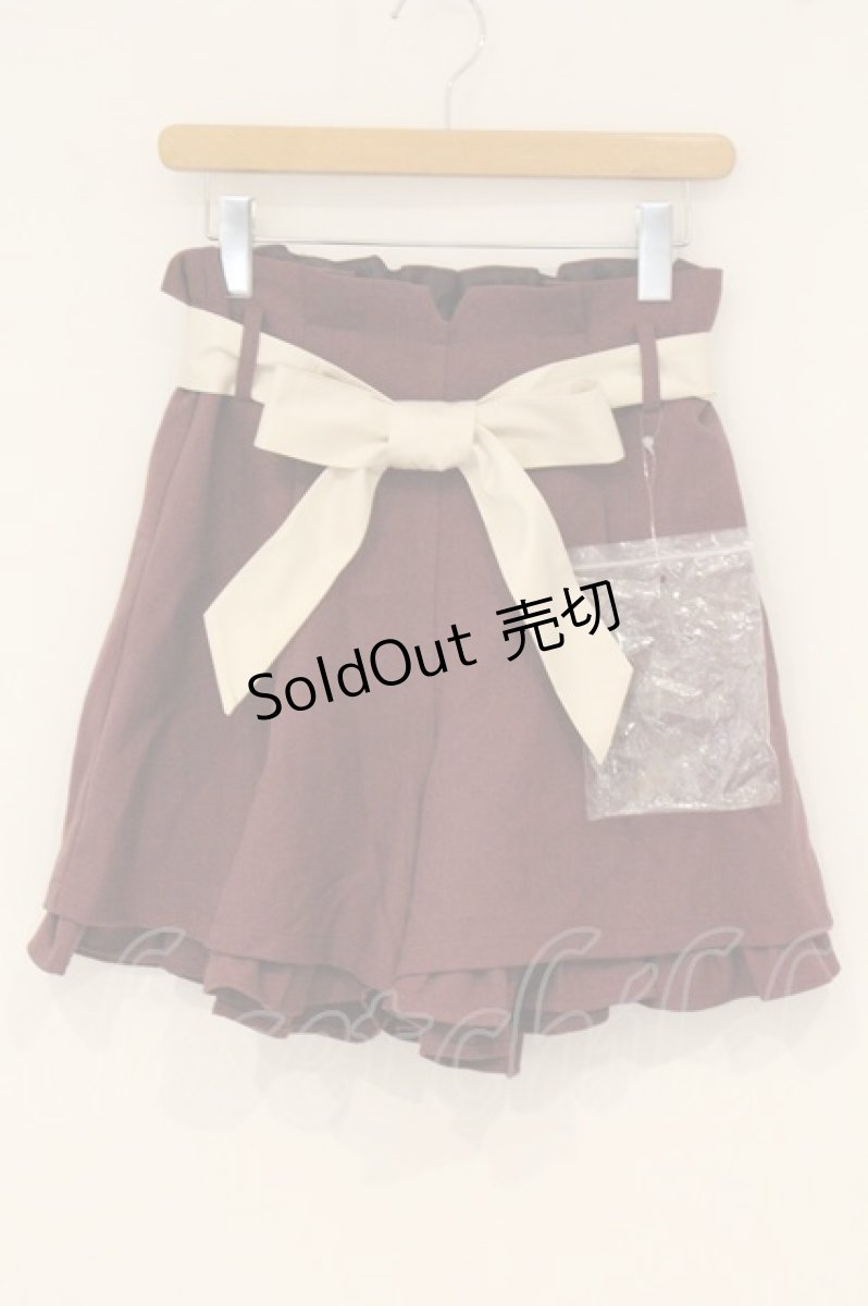 画像1: axes femme / タック入りフレアキュロット M パープル O-26-06-23-063-AX-PA-OW-ZI (1)