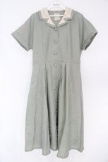 画像1: F&A / レースダブル開衿ワンピース F ミント O-26-06-23-1034-CA-OP-OW-OS (1)