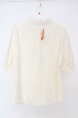 画像3: Fi.n.t / 刺繍入り半袖ブラウス F オフシロ O-26-06-23-1038-CA-BL-OW-OS (3)