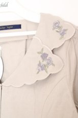 画像2: an another angelus / ハンカチ刺繍開衿ジャケット F ライトグレー O-26-06-23-1039-CA-JA-OW-OS (2)