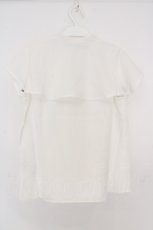 画像3: an another angelus / スクエアケープ衿ローズ刺繍ブラウス F オフシロ O-26-06-23-1004-CA-BL-OW-OS (3)