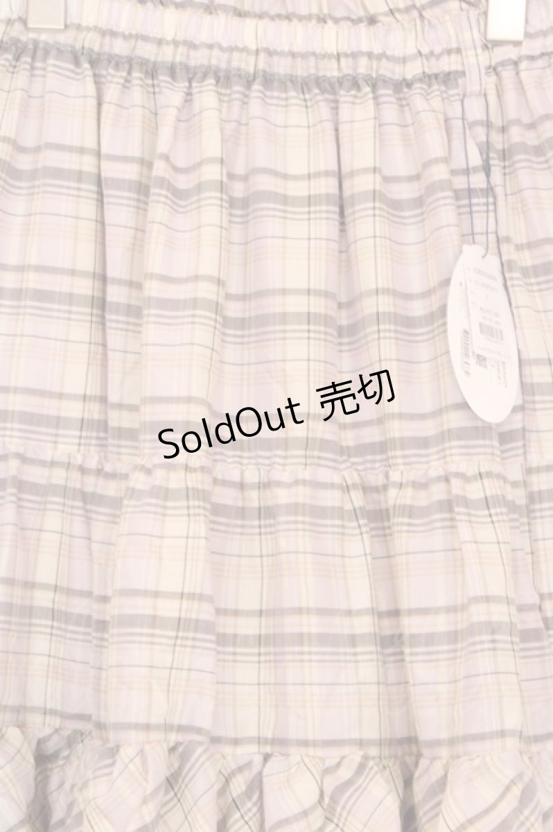 画像2: an another angelus / チェックティアードロングスカート F ラベンダー O-26-06-23-1042-CA-SK-OW-OS (2)