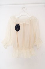 画像3: an another angelus / ブーケ刺繍オフショルブラウス F オフシロ O-26-06-23-1045-CA-BL-OW-OS (3)