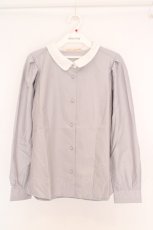 画像1: Fi.n.t / ロゴリボンタックスリーブシャツ F グレー O-26-06-23-1046-CA-BL-OW-OS (1)