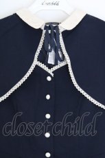 画像2: an another angelus / レース使いフロント開きマーメイドワンピース S ネイビー O-26-06-23-1048-CA-OP-OW-OS (2)
