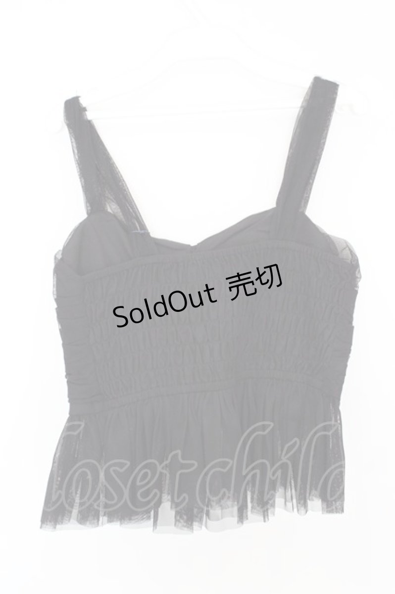 画像3: an another angelus / レースアップチュールビスチェ F クロ O-26-06-23-1057-CA-TO-OW-OS (3)